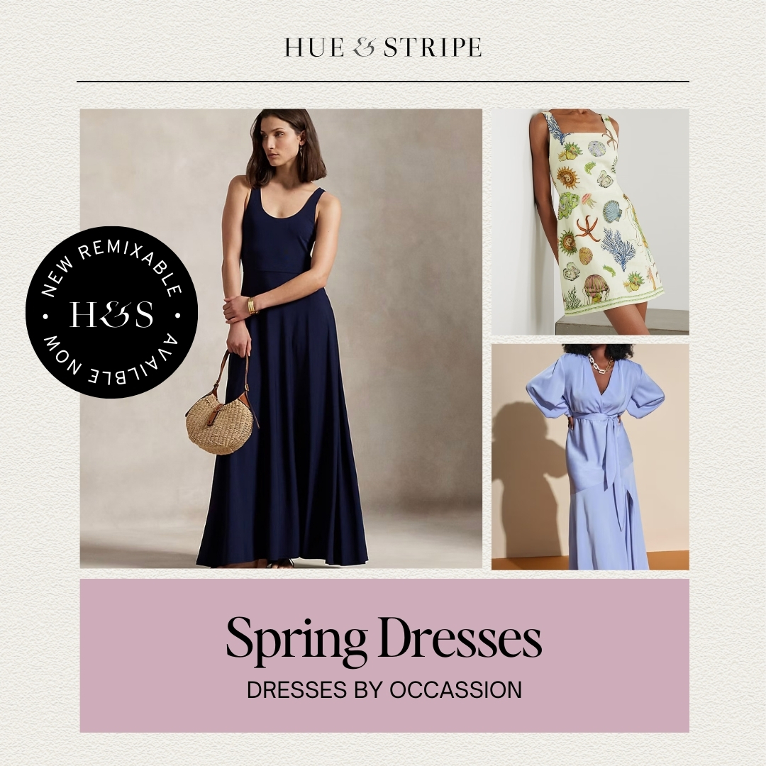 Hallie Stripe Spring 3/4 Slv Dress main image 1